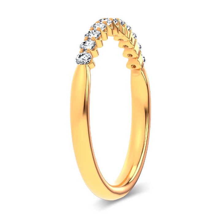 14K 0.25CT Certified Lab Grown  Diamond Band