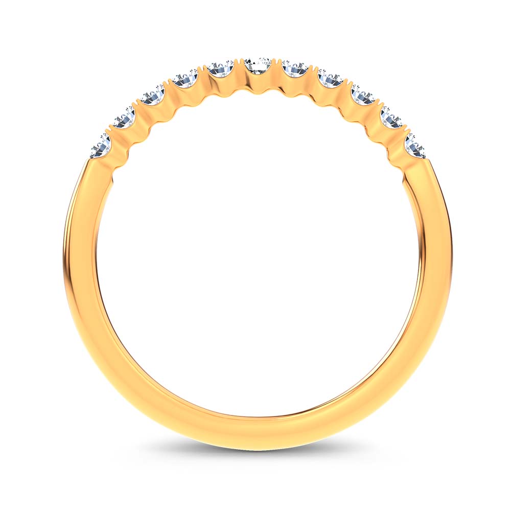 14K 0.25CT Certified Lab Grown  Diamond Band