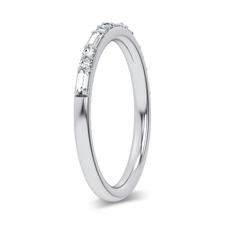 14K 0.20CT Certified Lab Grown Fancy Band