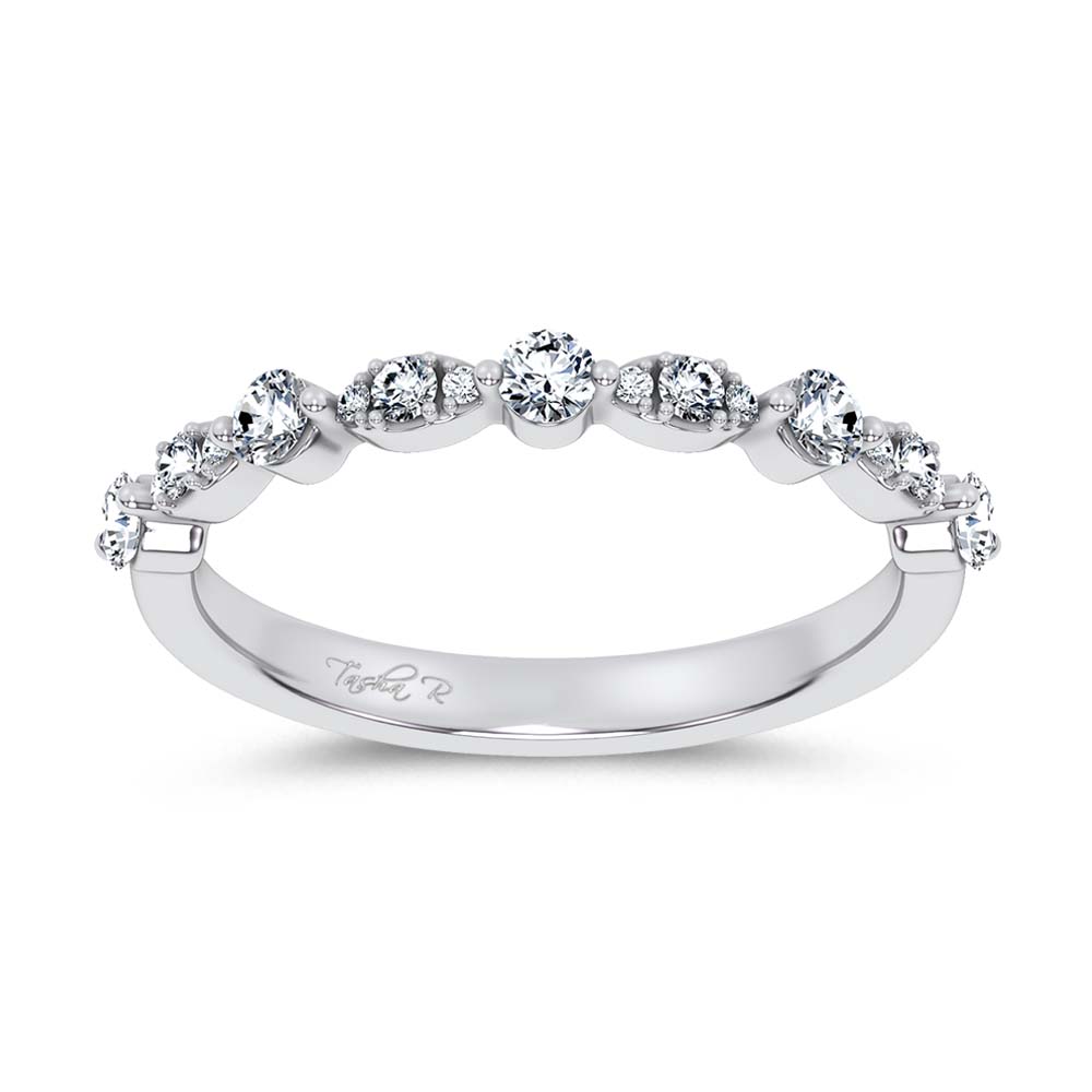 14K 0.25CT Certified Lab Grown Fancy Band