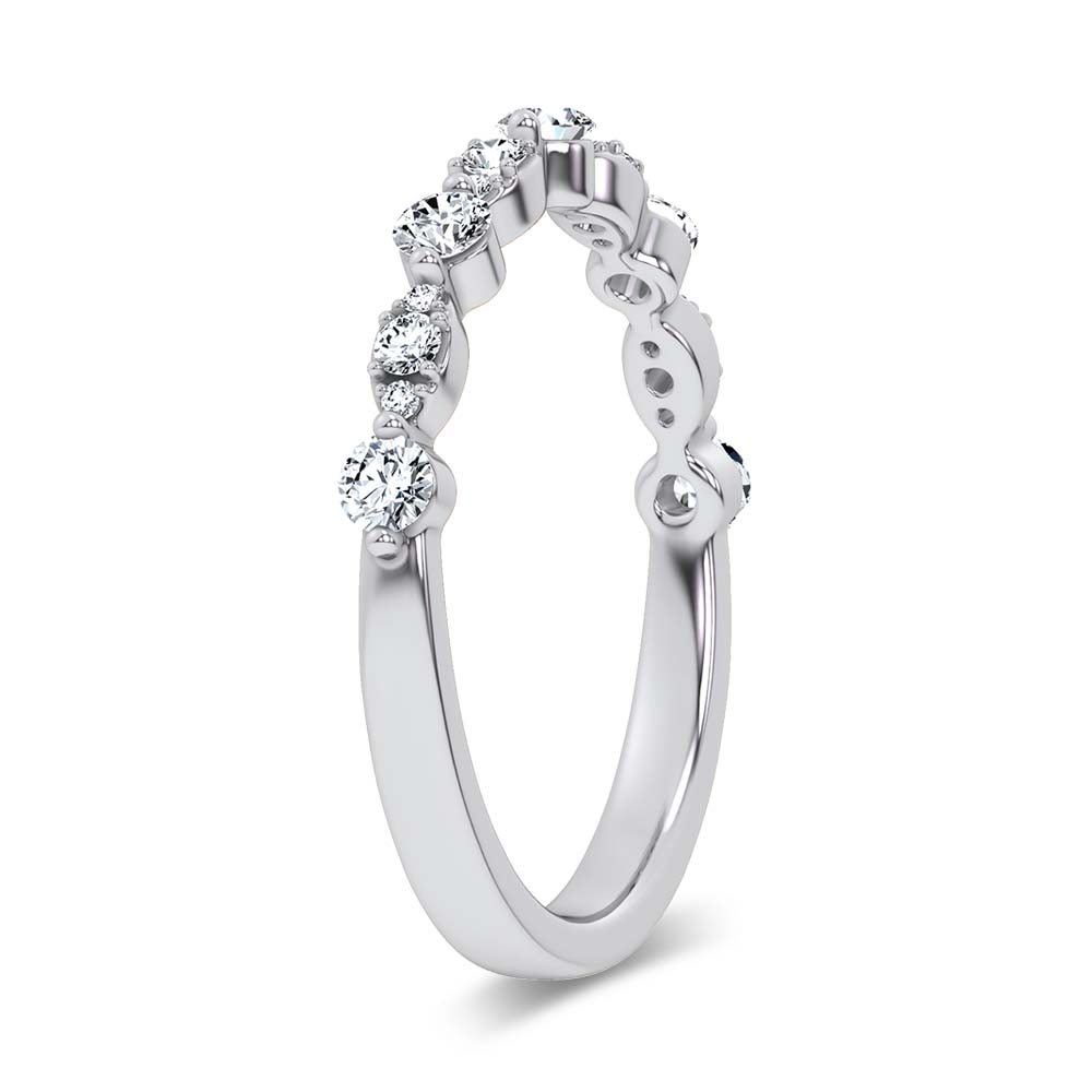 14K 0.25CT Certified Lab Grown Fancy Band