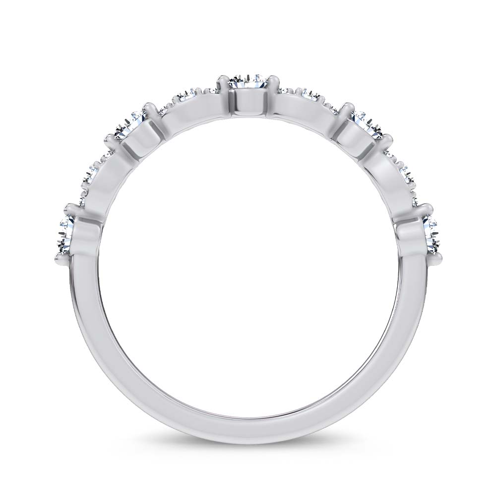 14K 0.25CT Certified Lab Grown Fancy Band