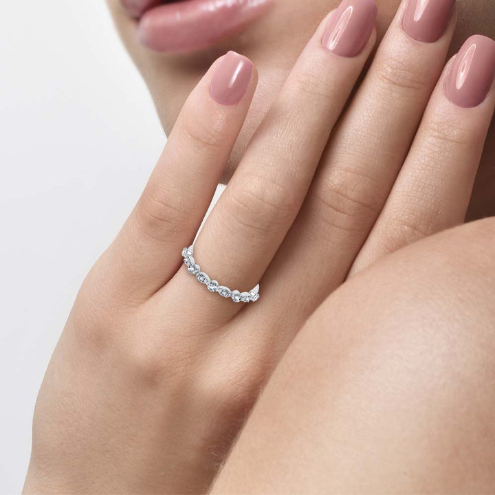 14K 0.25CT Certified Lab Grown Fancy Band