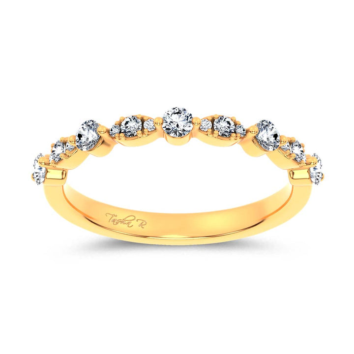14K 0.25CT Certified Lab Grown Fancy Band