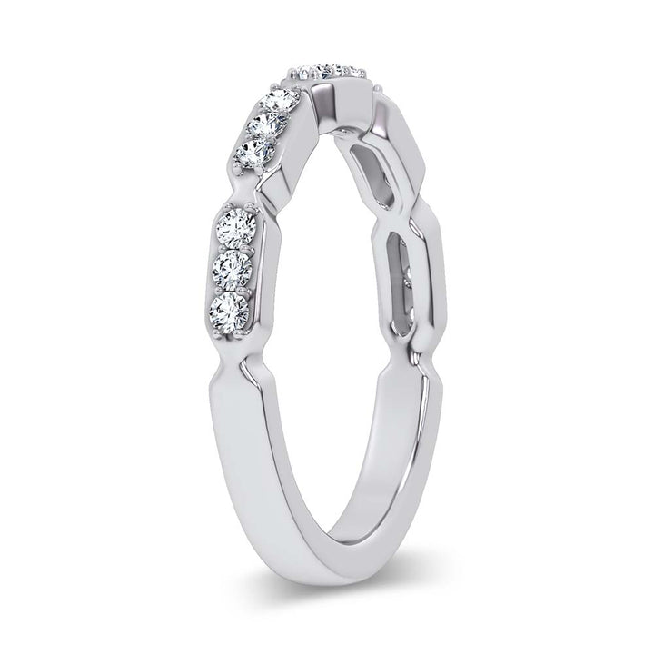 14K 0.25CT Certified Lab Grown Fancy Band