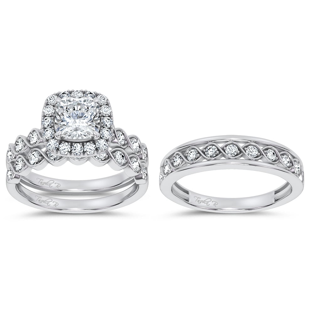 14K 2.76CT Certified Lab Grown TRIO SET