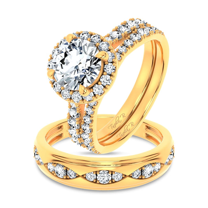 14K 3.00CT DIAMOND TRIO SET