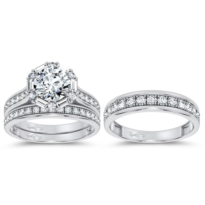 14K 2.93CT Certified Lab Grown TRIO SET