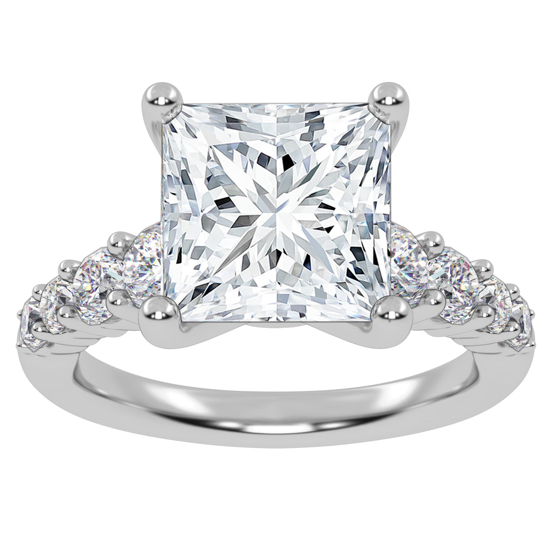 10K 3.75CT Lab Grown Diamond Engagement Ring
