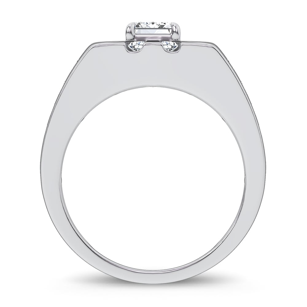 14k 3.00CT Certified Lab Grown Mens Ring