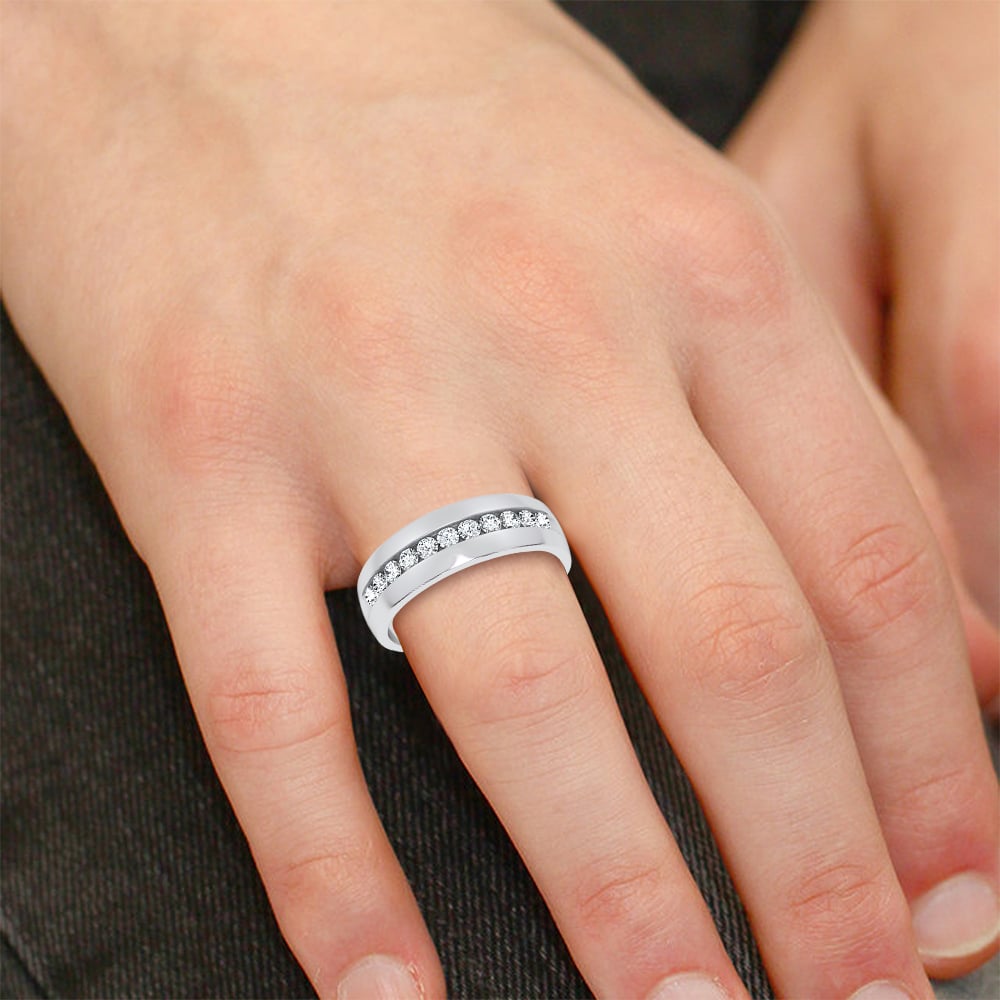 14K 0.48CT DIAMOND MEN'S RING