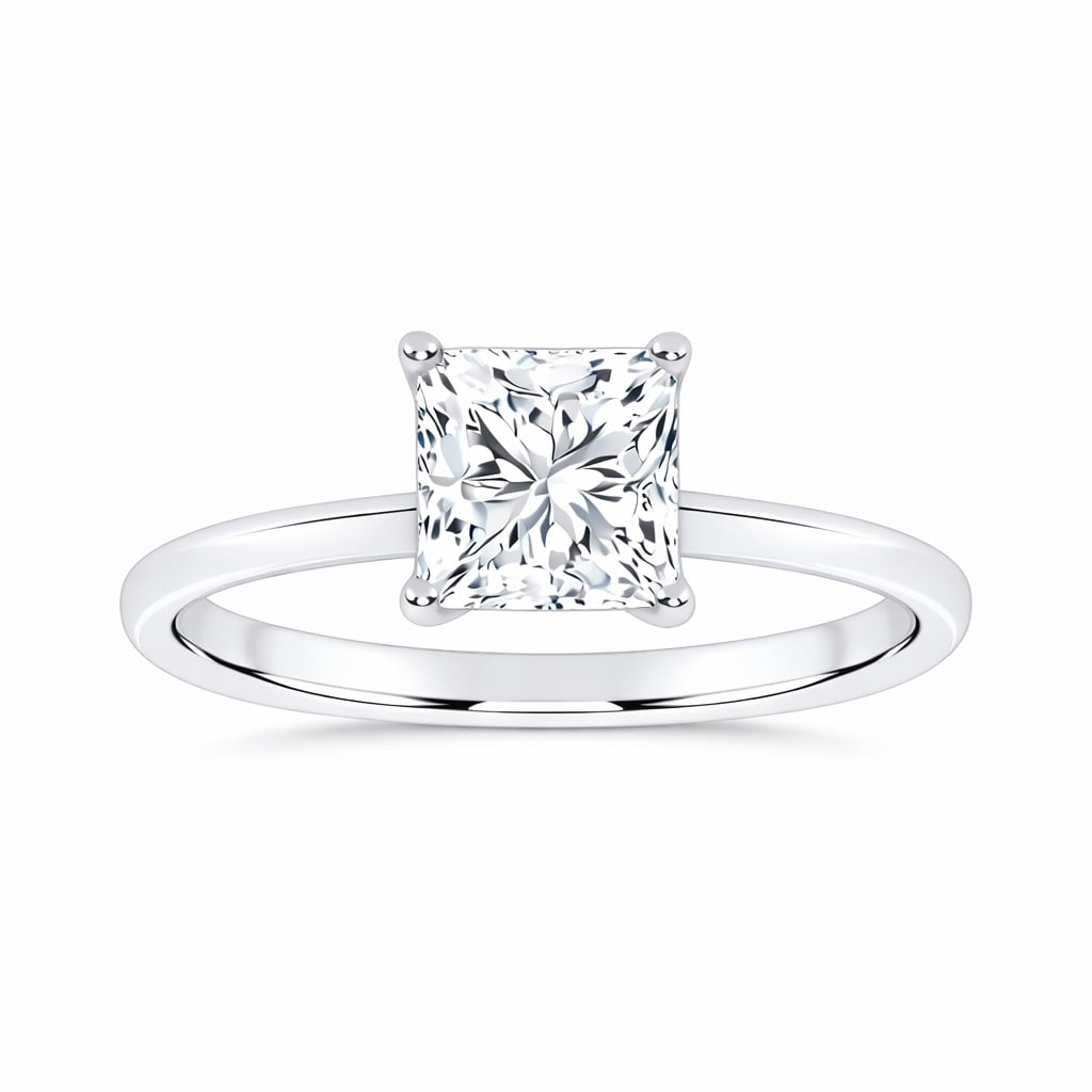10K 1.00CT  Certified Lab Grown Solitaire Ring