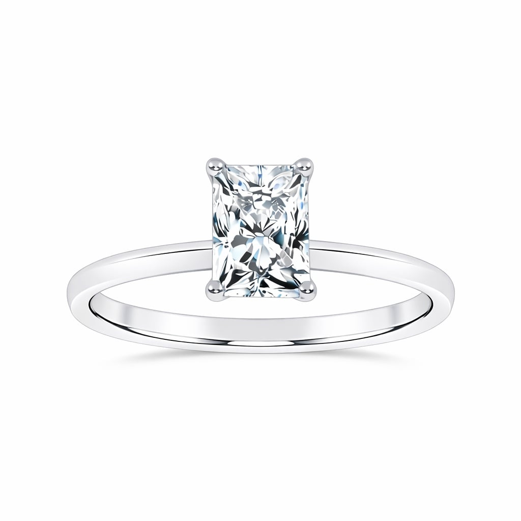 10K 1.00CT  Certified Lab Grown Solitaire Ring