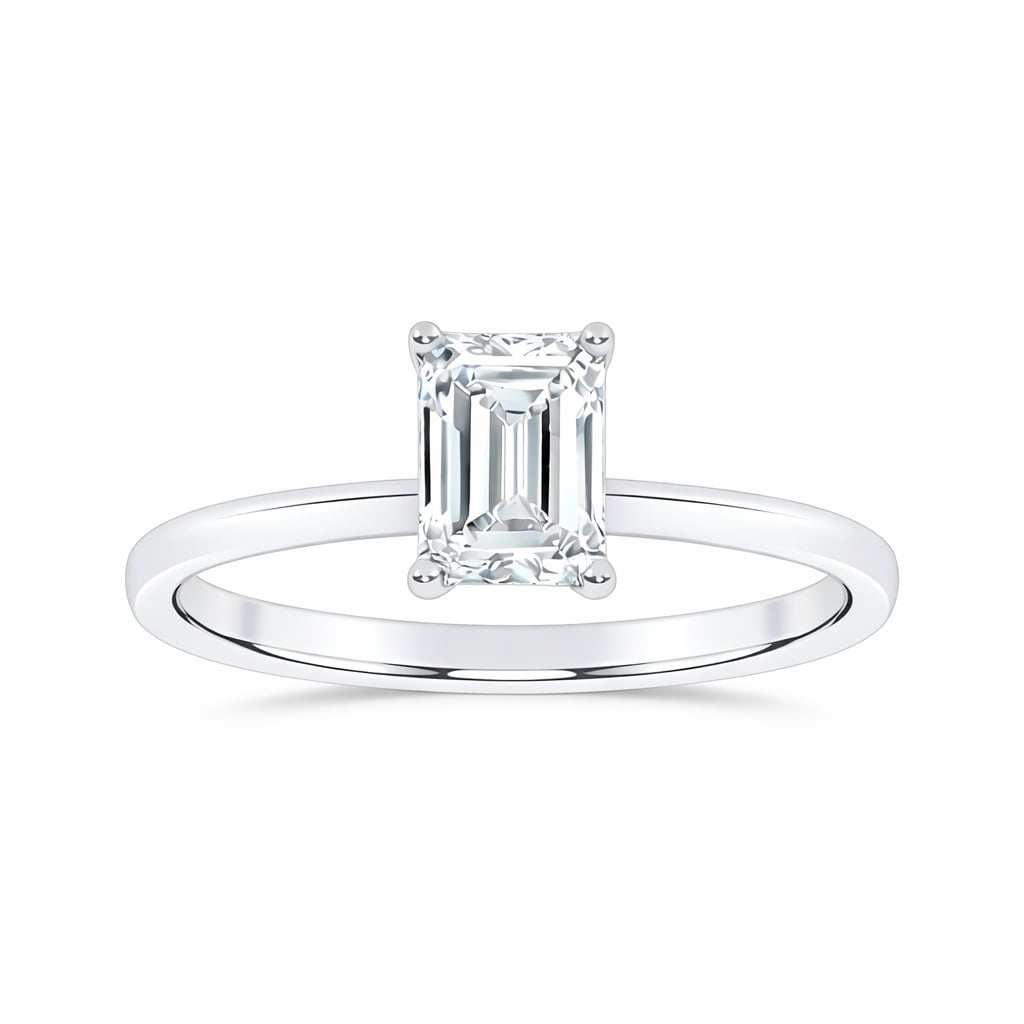 10K 0.50CT  Certified Lab Grown Solitaire Ring