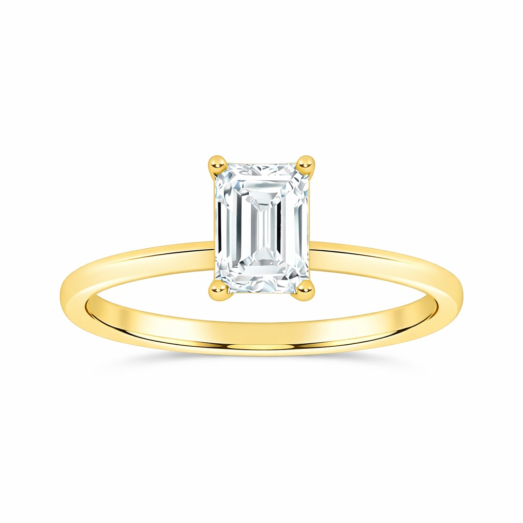 10K 0.50CT  Certified Lab Grown Solitaire Ring