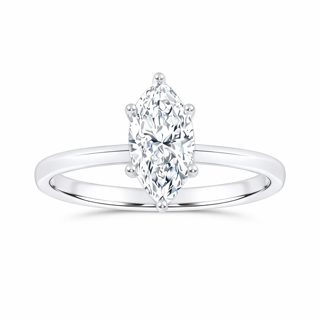 10K 0.50CT  Certified Lab Grown Solitaire Ring