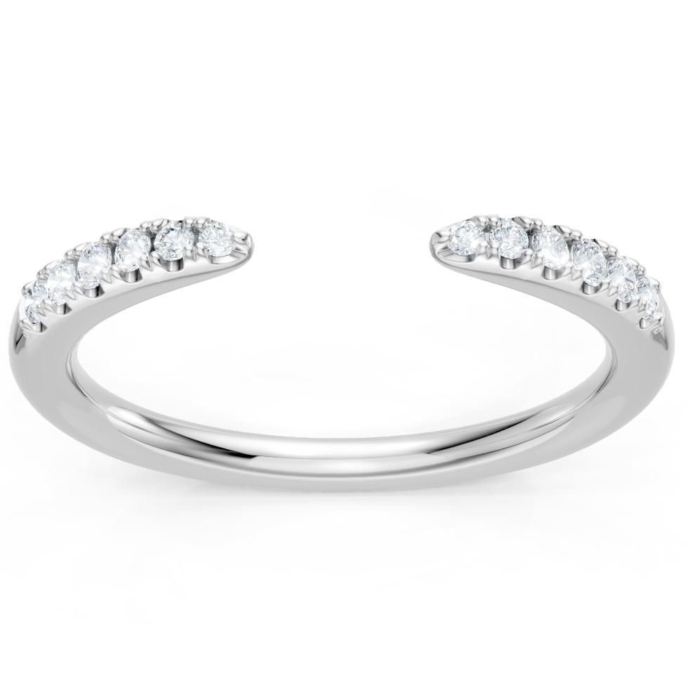 Petite Round Diamond Open Band