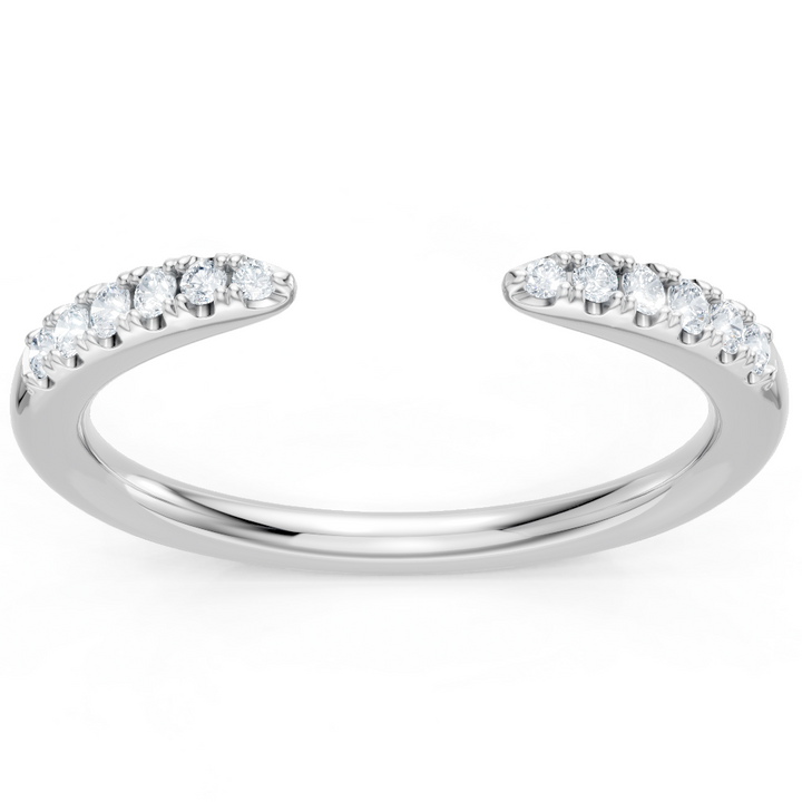 Petite Round Diamond Open Band