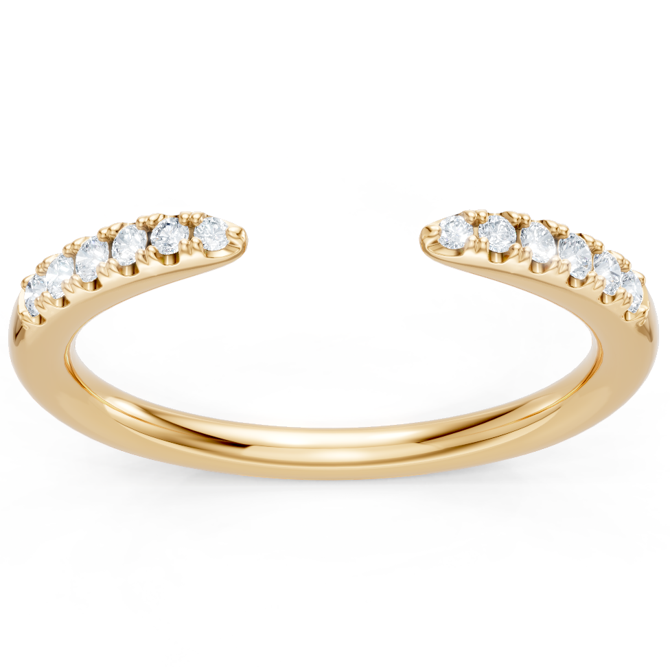 Petite Round Diamond Open Band