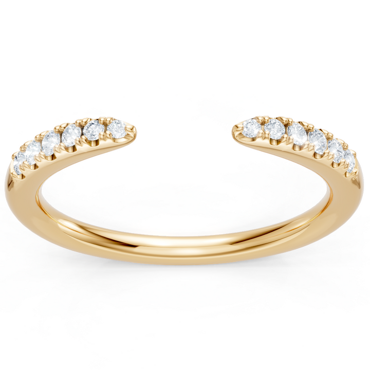 Petite Round Diamond Open Band