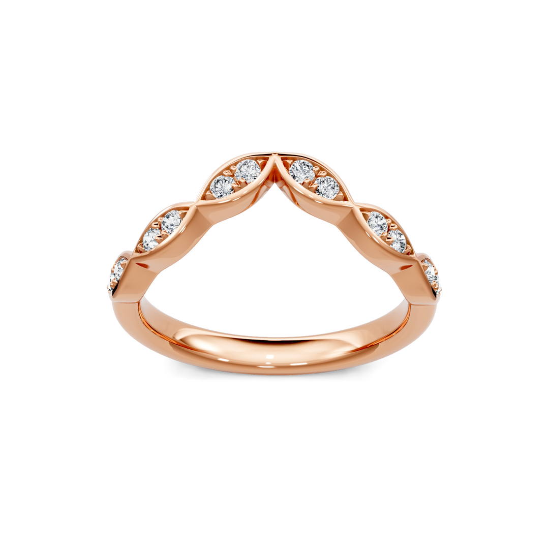 Milgrain Marquise Shape Contour Band