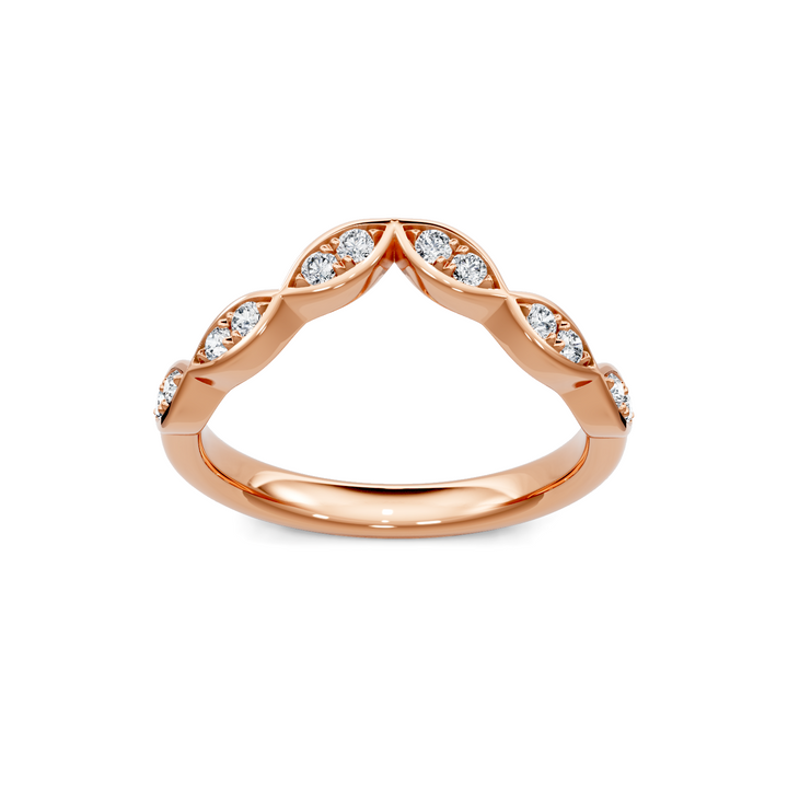 Milgrain Marquise Shape Contour Band