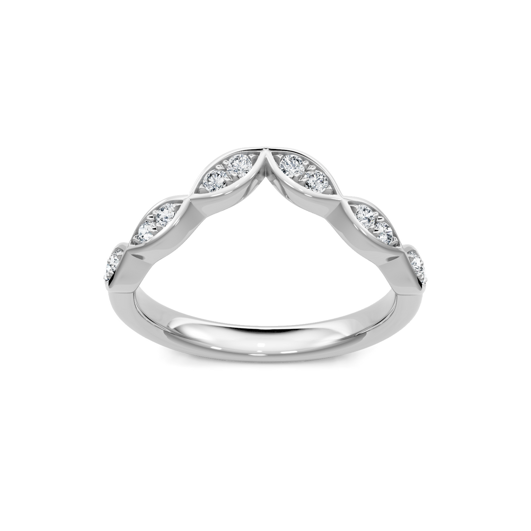 Milgrain Marquise Shape Contour Band