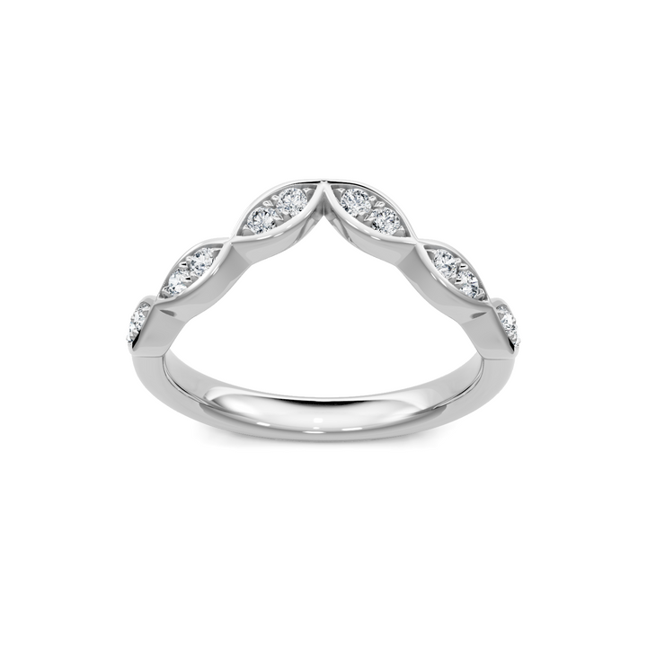 Milgrain Marquise Shape Contour Band