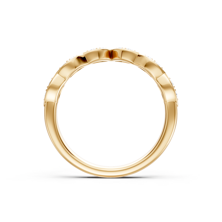 Milgrain Marquise Shape Contour Band
