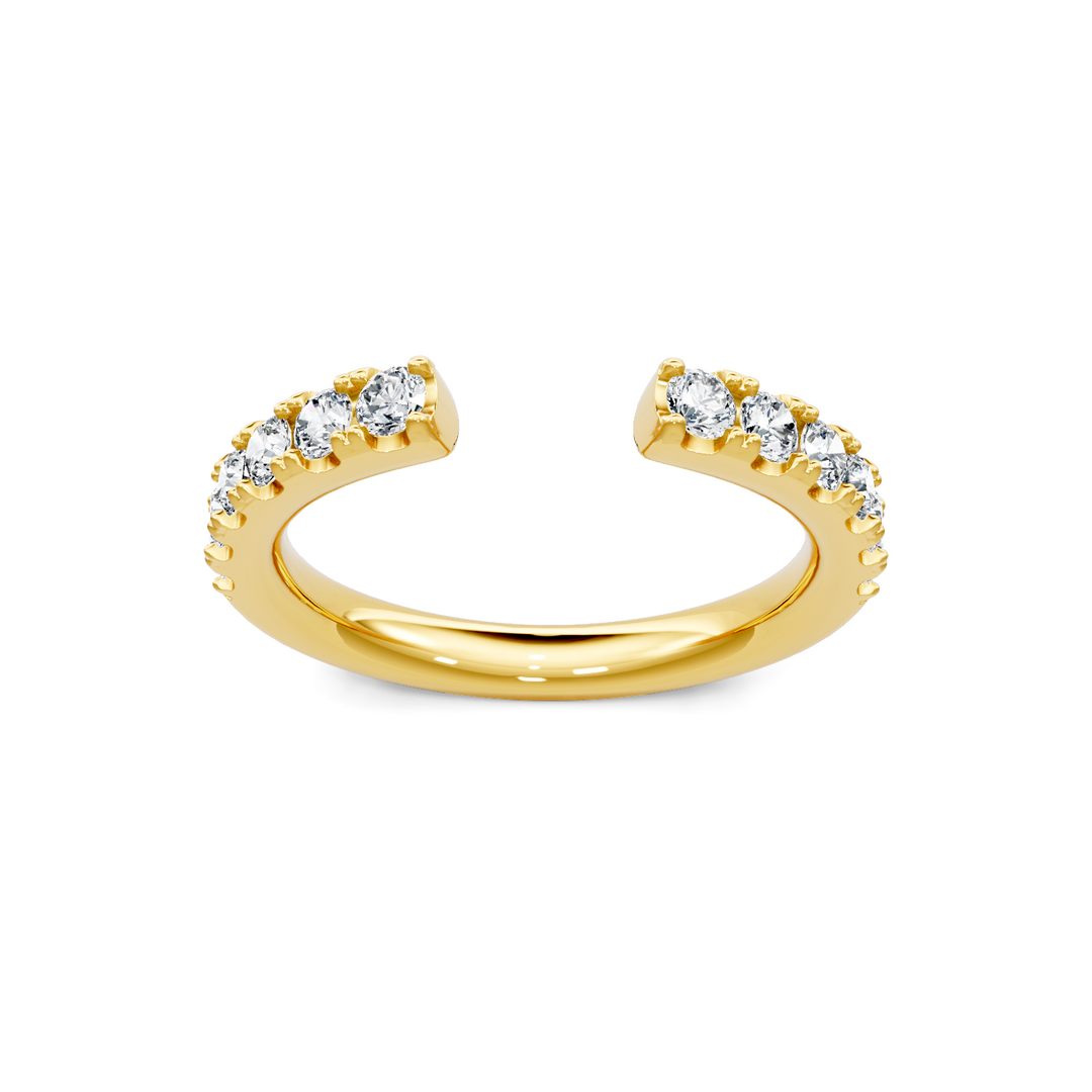 Round Diamond Open Band