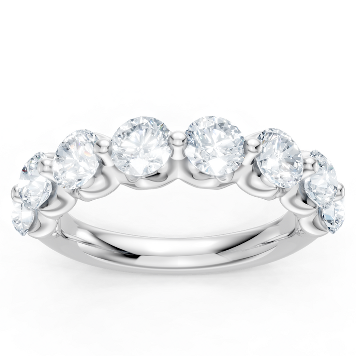 Lab Grown Single Prong Round Anniversary Band 1.5 ctw