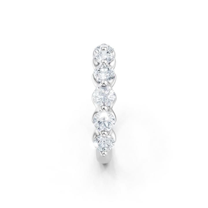 Lab Grown Single Prong Anniversary Band 2 ctw