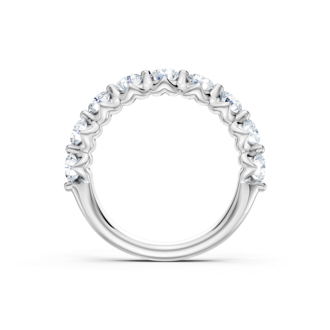Lab Grown Single Prong Anniversary Band 2 ctw