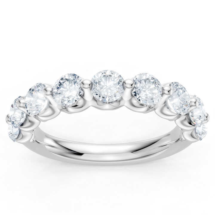 Lab Grown Single Prong Anniversary Band 2 ctw