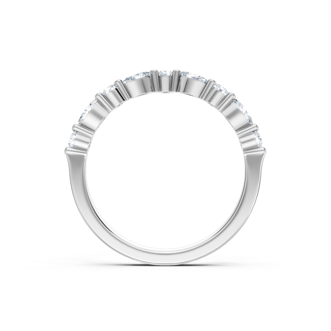 Round and Marquise Imagine Set Single Prong Contour Band