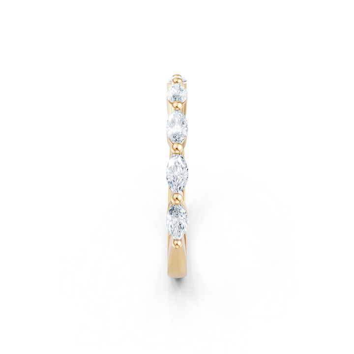Lab Created 7 Stone Marquise Imagine Set Band