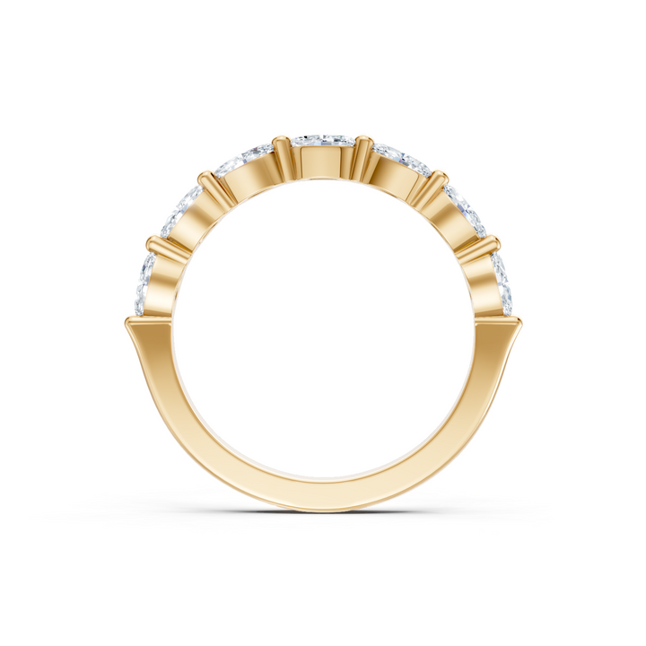 Lab Created 7 Stone Marquise Imagine Set Band