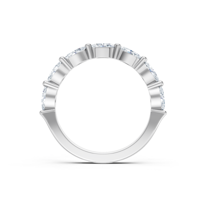 Lab Created 7 Stone Marquise Imagine Set Band