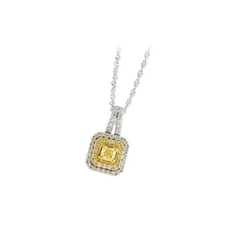 14KT Gold Yellow Diamond Necklace