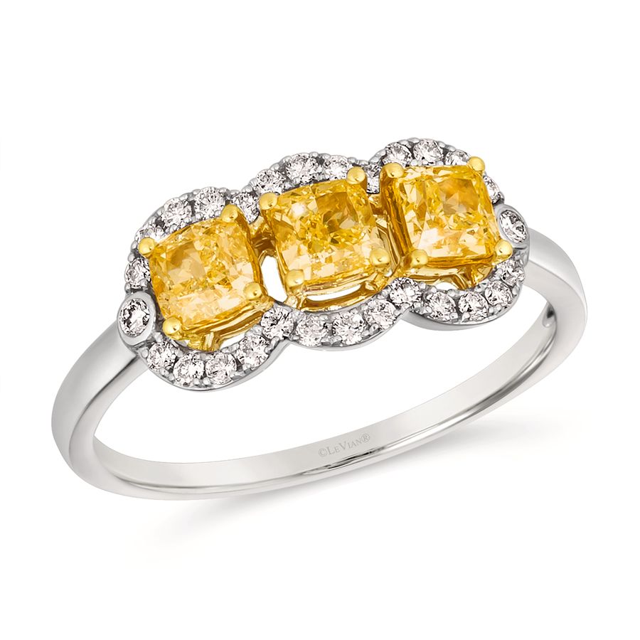 14K TWO TONE GOLD DIAMOND  RING