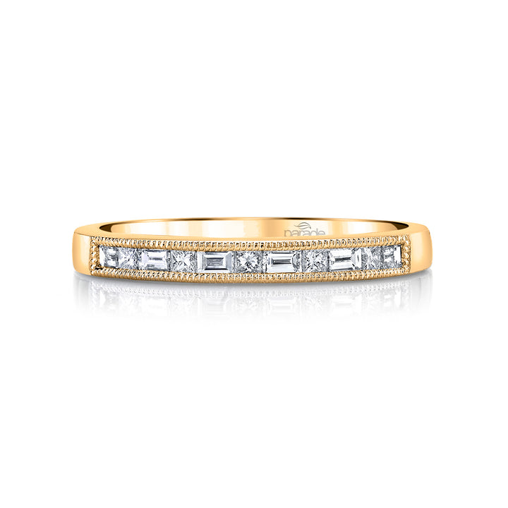 Diamond Milgrain Band