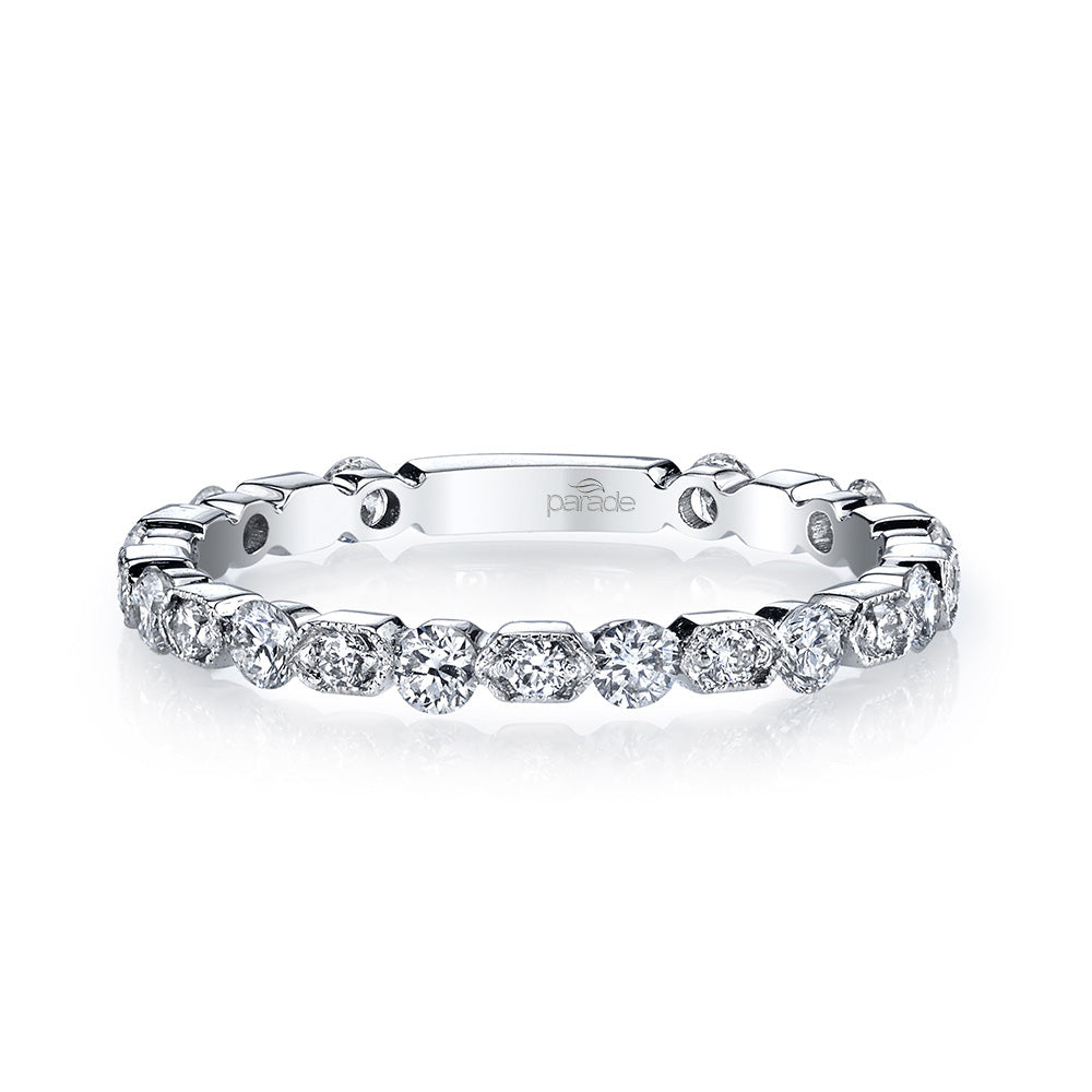 Diamond Milgrain Band