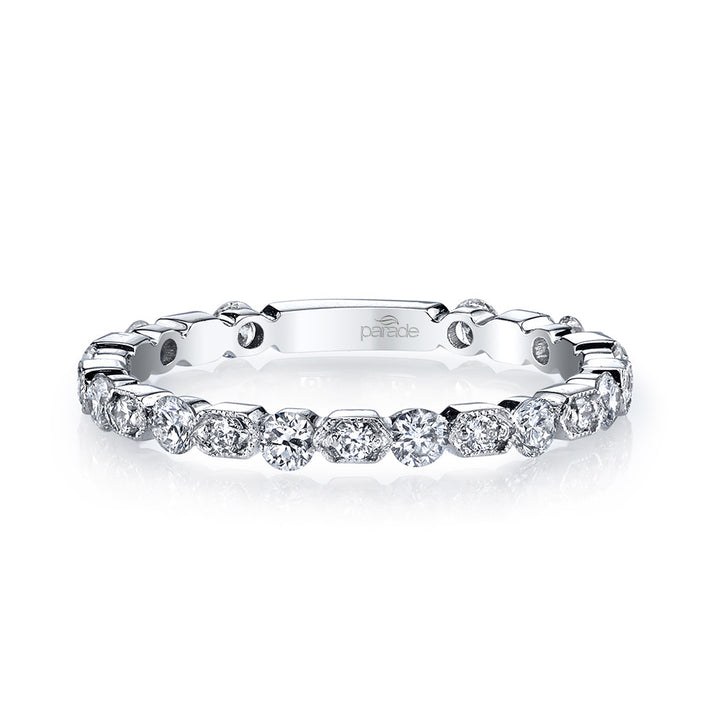 Diamond Milgrain Band