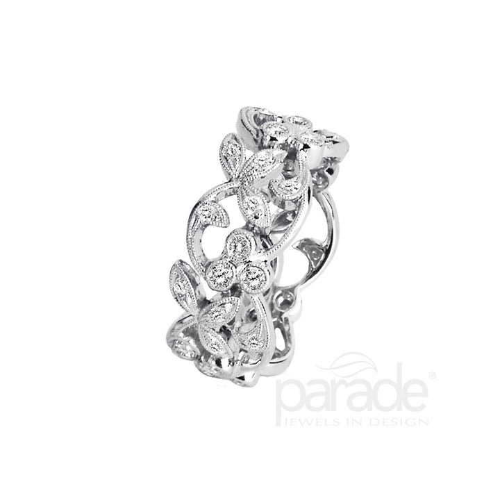 Diamond Milgrain Eternity Band