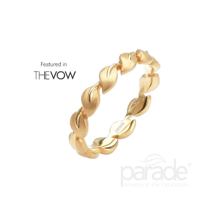 Lyria Leaves Wedding Band