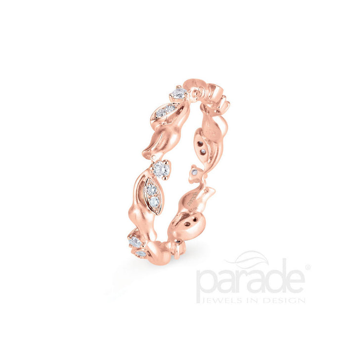 Diamond Lyria Leaves Eternity Band