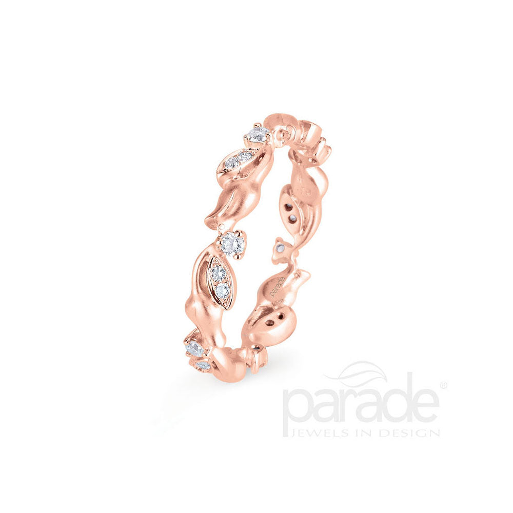 Diamond Lyria Leaves Eternity Band