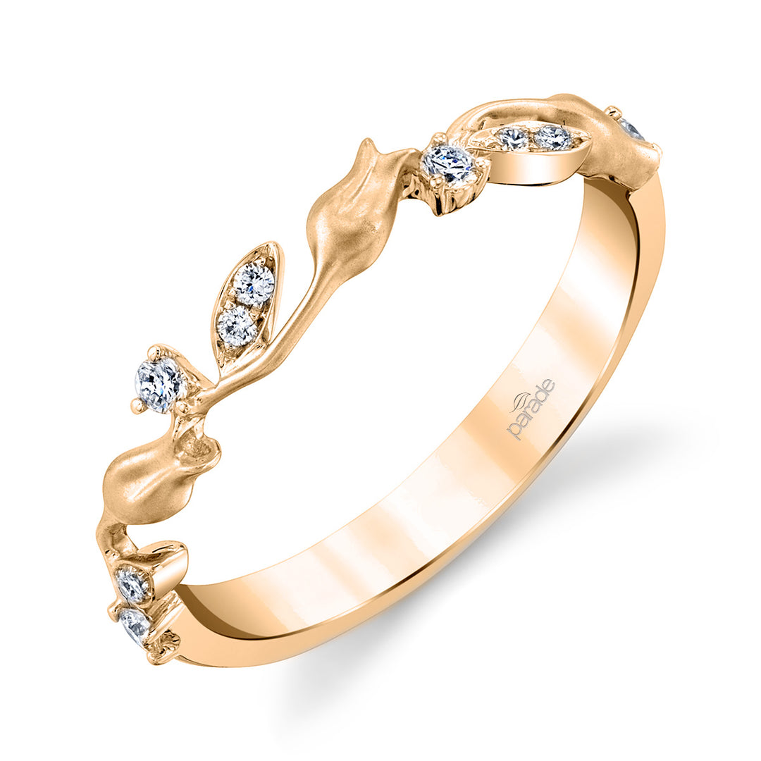 Diamond Lyria Leaves Eternity Band