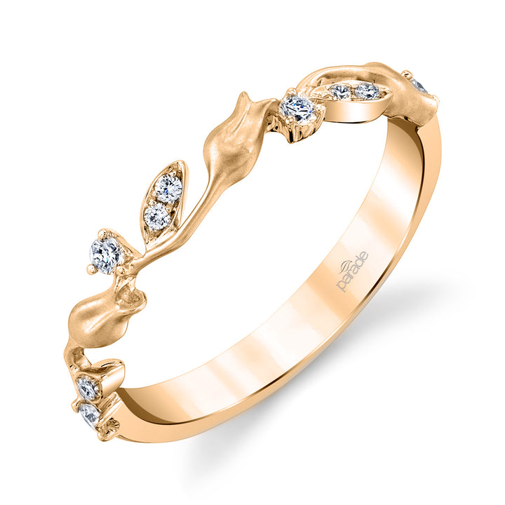 Diamond Lyria Leaves Eternity Band