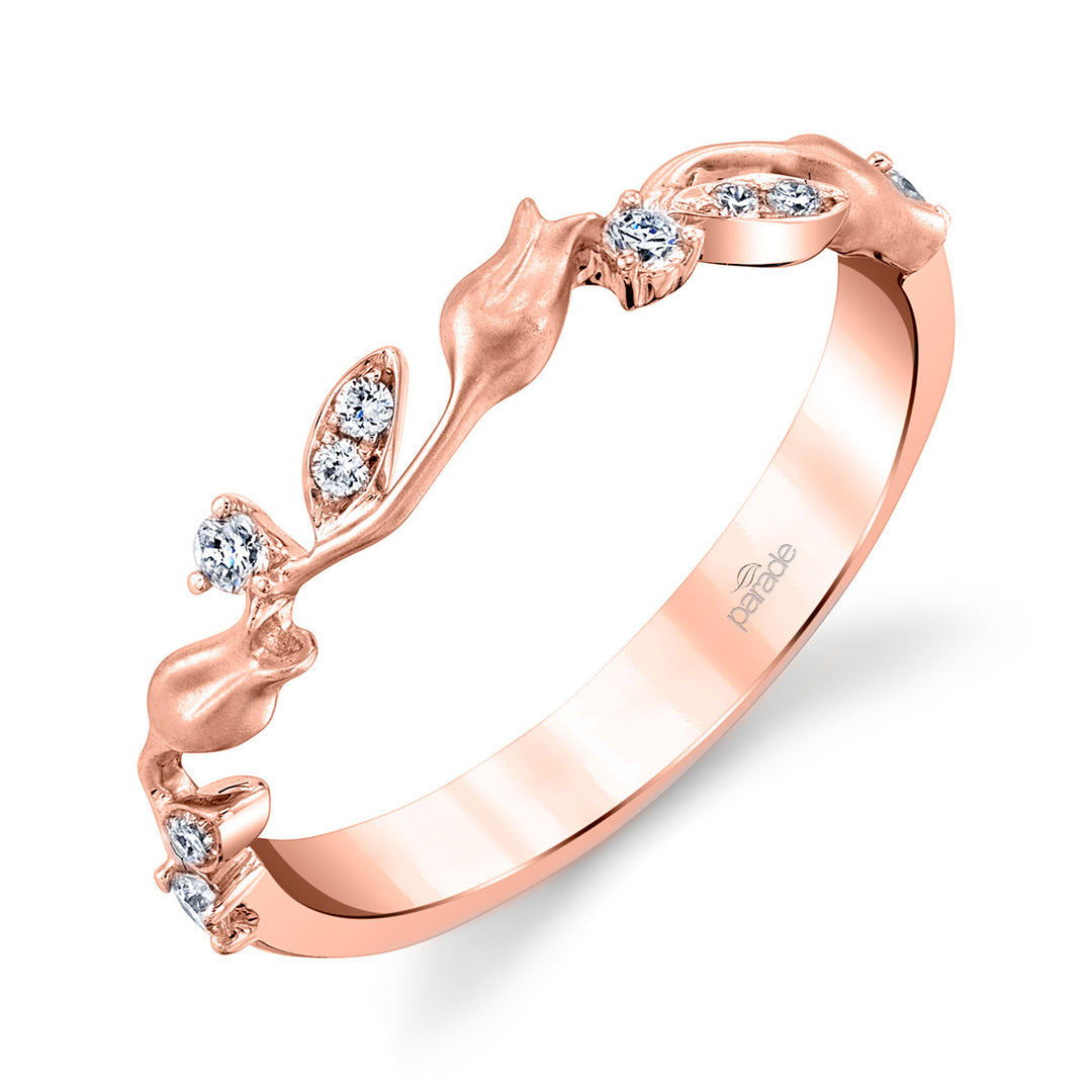 Diamond Lyria Leaves Eternity Band